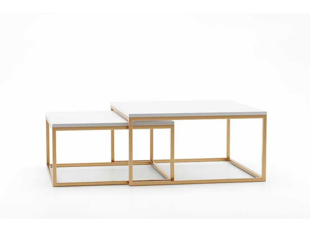Salontafel DUAL CT76 76x76x39 Wit