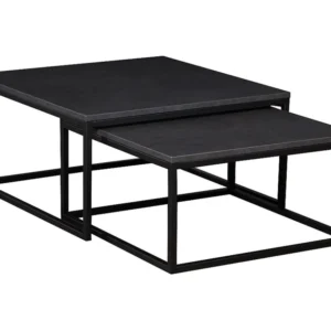 Salontafel DUAL CT76 76x76x39 Zwart