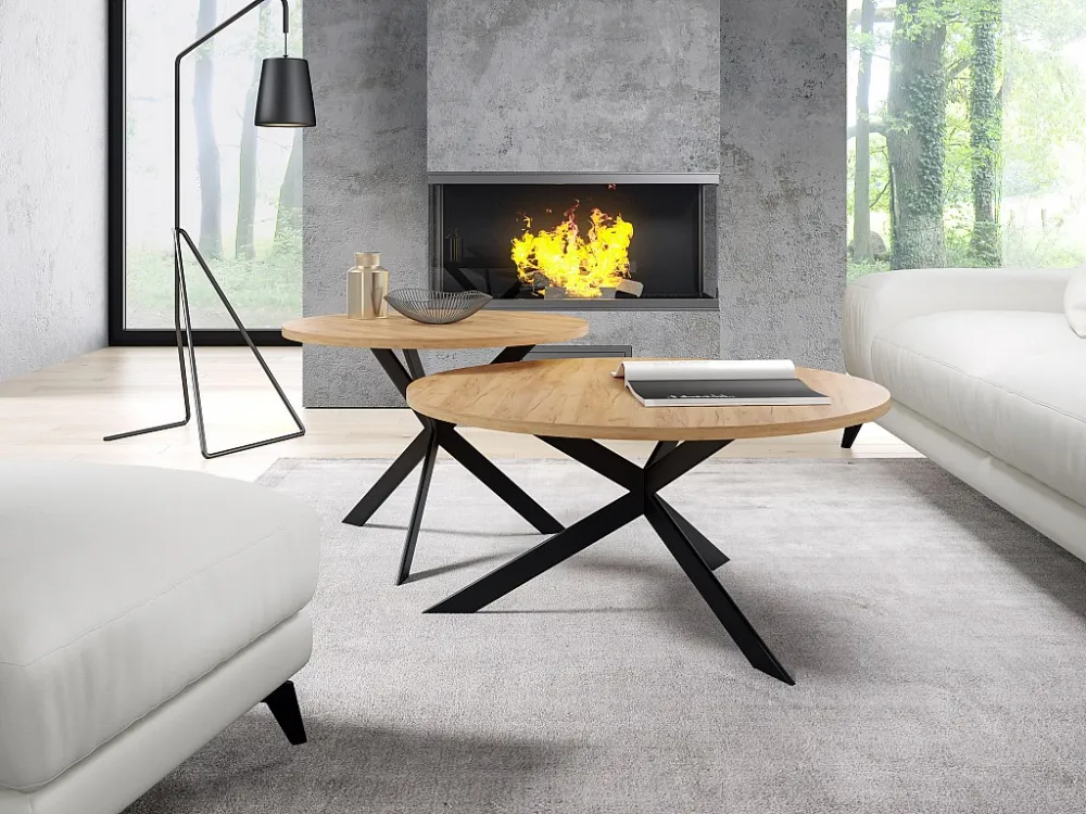Salontafel LIBRE CT75 75x75x36 Natuurlijk