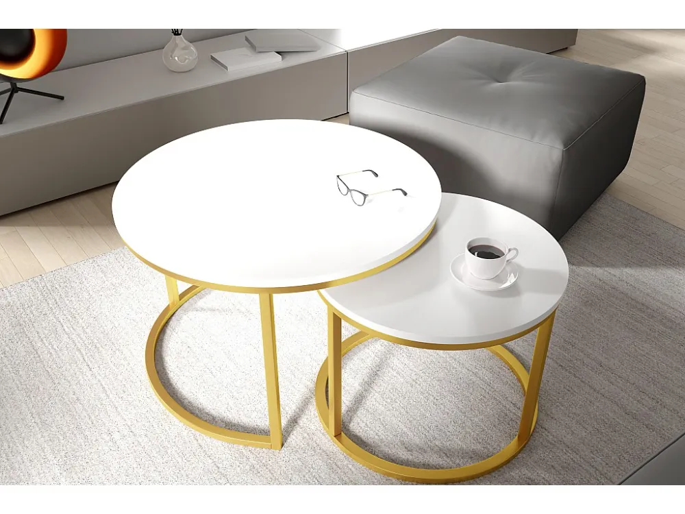 Salontafel RABEN CT75 75x75x47 Wit