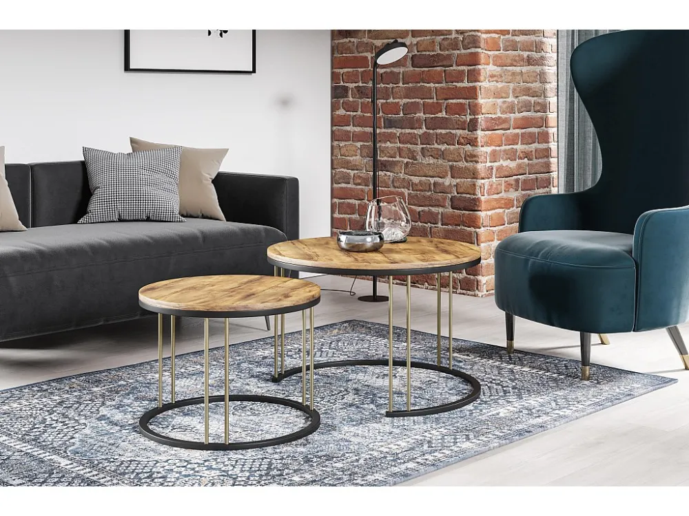 Salontafel RAGNAR CT75 75x75x47 Oranje