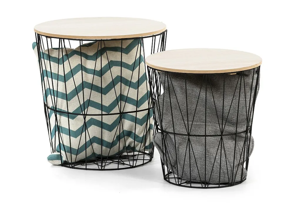 Ik speel 2 Guili salontafels met een natuurlijke houten blad, een metalen frame het zwart. VS Venta-stock