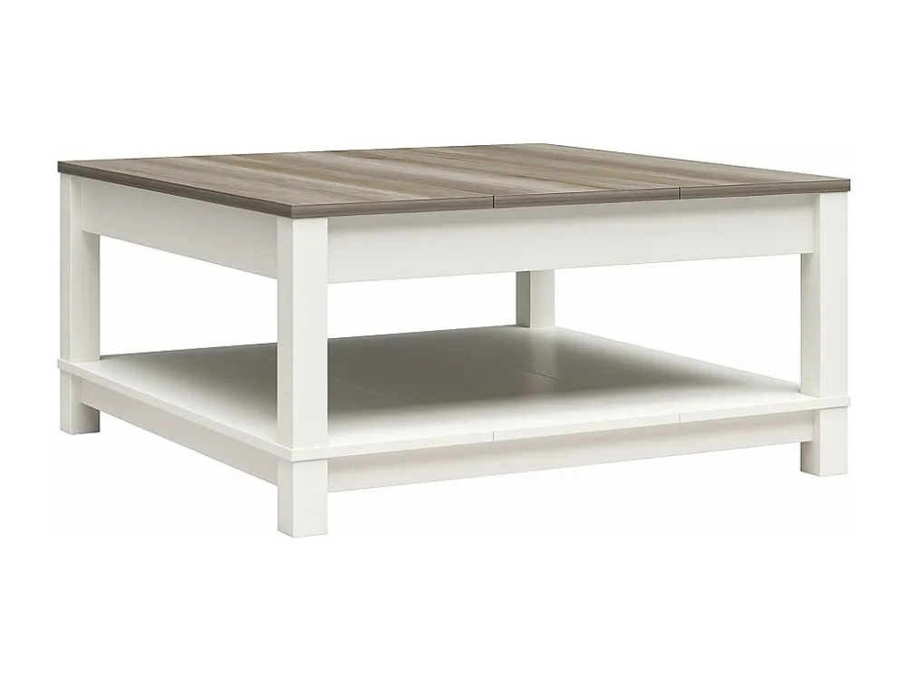 Chapel Hill | Salontafel met 1 Plank Wit - Eikenlook Dorel Home