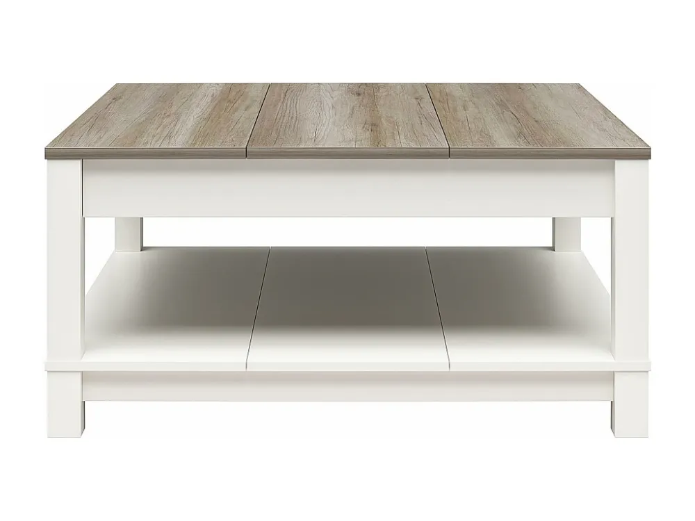 Chapel Hill | Salontafel met 1 Plank Wit - Eikenlook Dorel Home