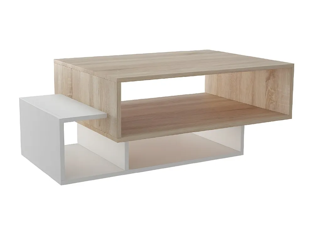 Elisa Koffietafel, Wit, Sonoma, 100x60x35 cm, EPIKASA