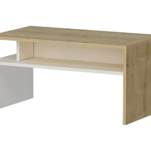Giulia Koffietafel, Wit, Eik, 90x50x43 cm, EPIKASA