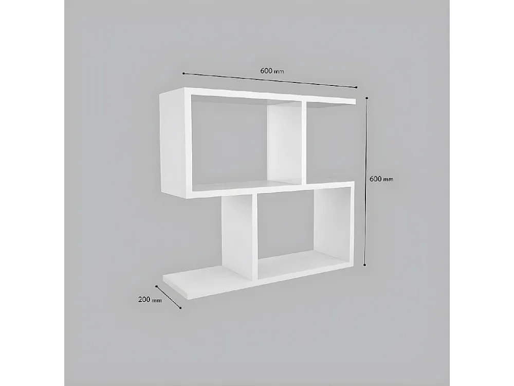 Jennifer Koffietafel, Wit, 60x20x60 cm, EPIKASA