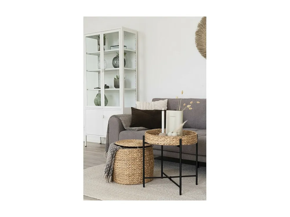 Table Basse Delia, Marron, 43x43x34 cm, EPIKASA