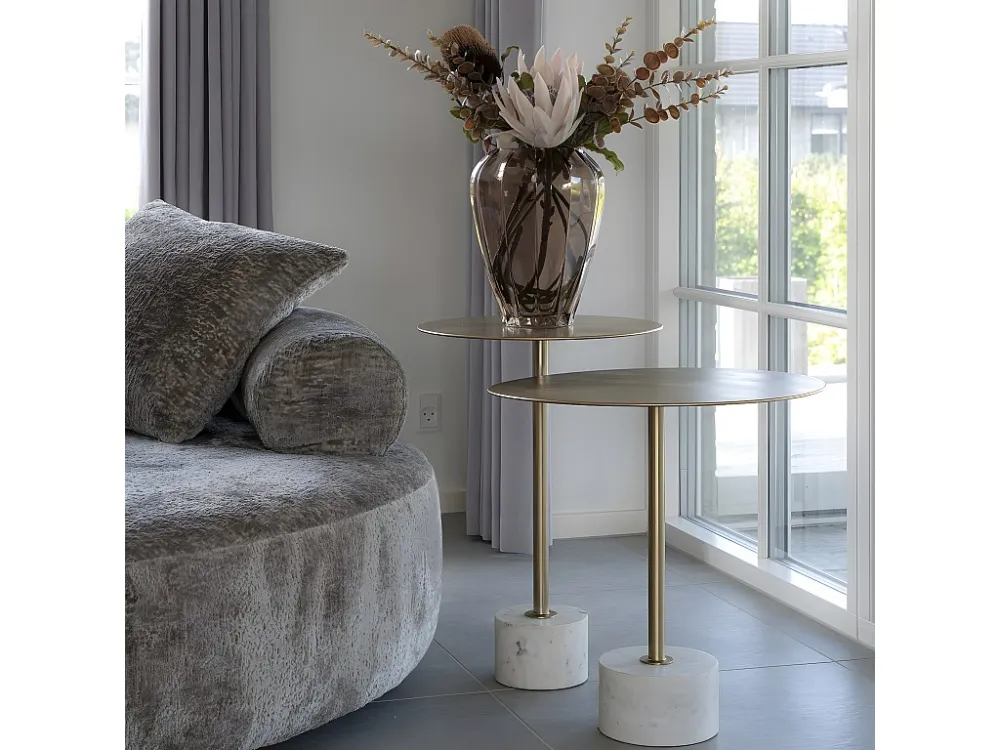 Table Basse Lecco, Laiton, 51x51x52 cm, EPIKASA