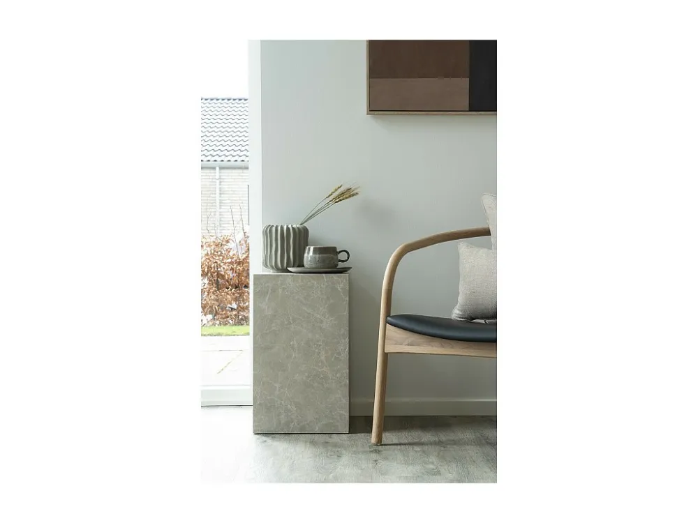 Table Basse Prague, Gris, 30x30x50 cm, EPIKASA