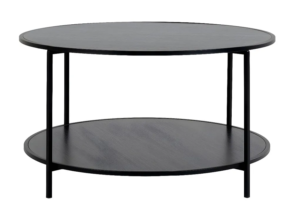 Table Basse Vita, Noir, 80x80x45 cm, EPIKASA
