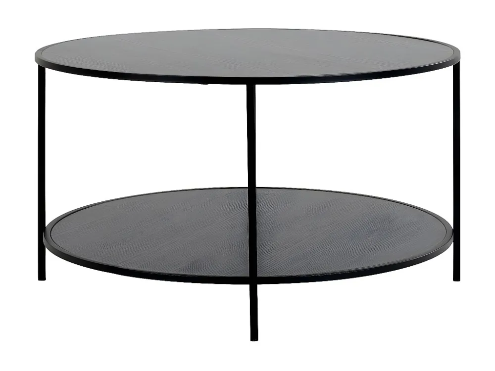 Table Basse Vita, Noir, 80x80x45 cm, EPIKASA