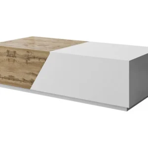 Ceelias salontafel met grote opbergruimte - Wit/Bruin Habitat et jardin
