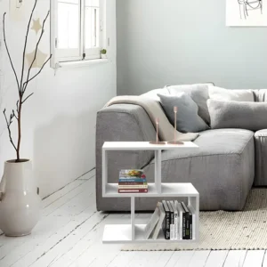 Dalga Koffietafel, Wit, 60x20x60 cm, EPIKASA Homemania