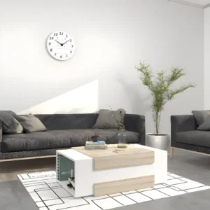 Simon Koffietafel, Wit, Sonoma, 100x60x35 cm, EPIKASA Homemania