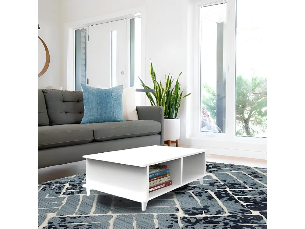 Victoria Koffietafel, Wit, 80x50x35 cm, EPIKASA Homemania