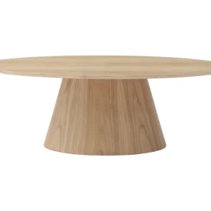 Ovale salontafel MDF - Lichte houtlook - ANTELADA
