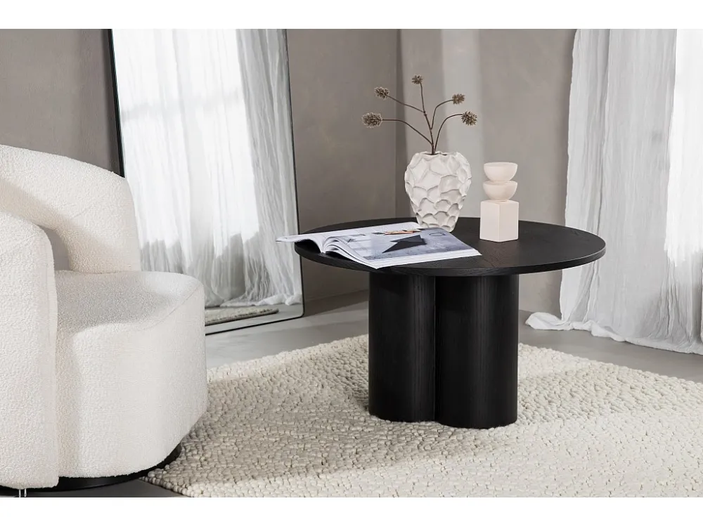 Salontafel OLIVIA CT80 80x80x45 Zwart