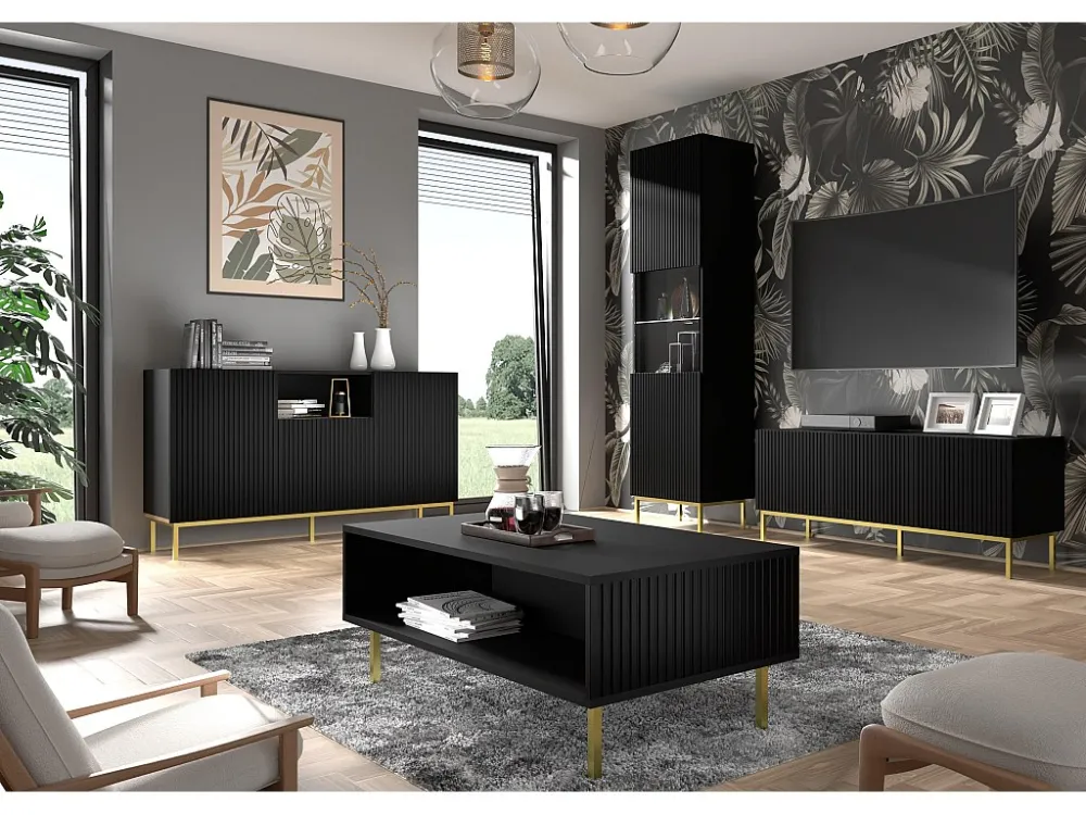 Salontafel RAVENNA B CT90 90x60x43 Zwart
