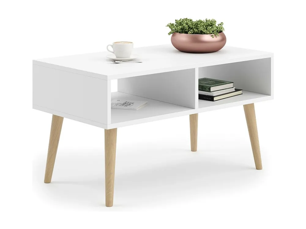 Salontafel SANDI CT90 90x50x55 Wit