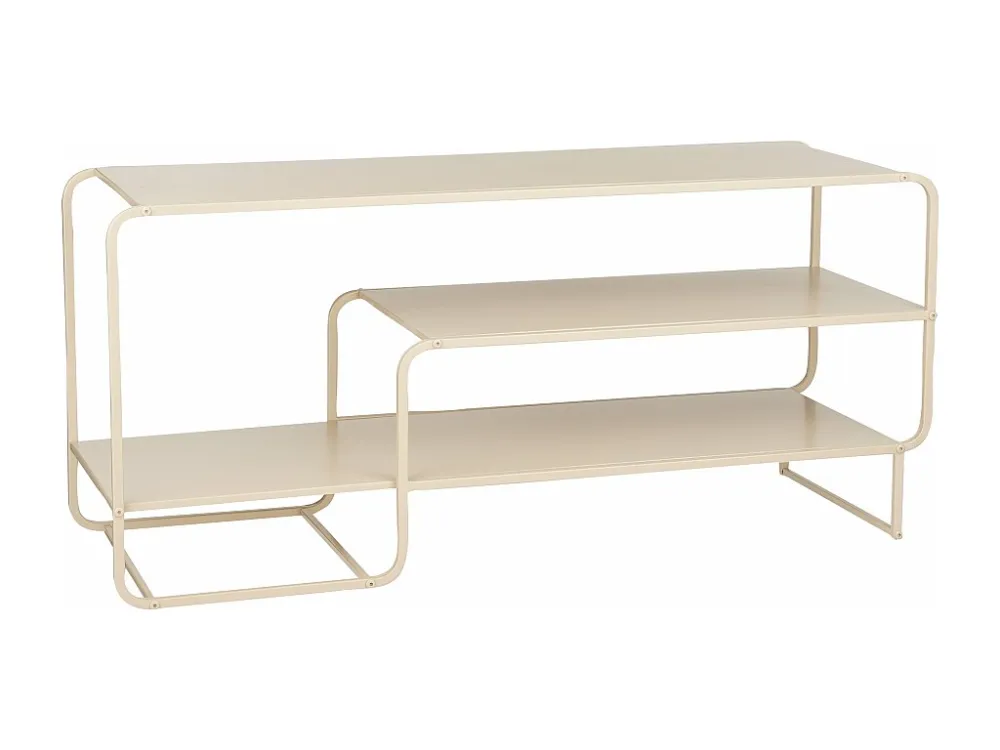 Salontafel van ijzer - 110 x 38 x 50 - Lichtbruin - JULES