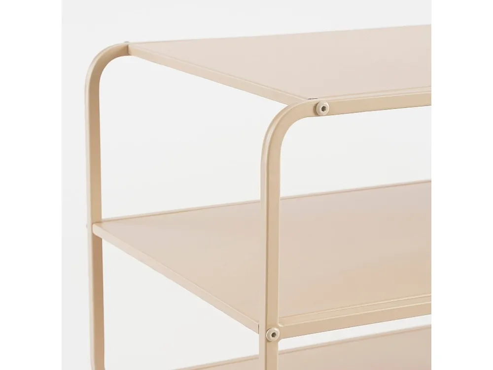 Salontafel van ijzer - 110 x 38 x 50 - Lichtbruin - JULES
