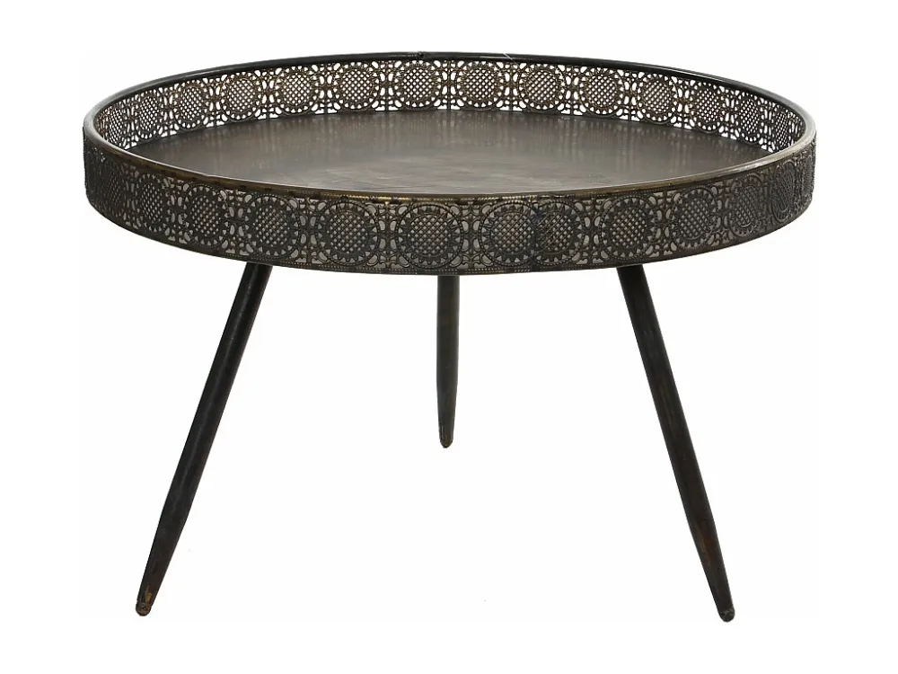 Salontafel van ijzer - Ø70 x 46 - Brons - LAGUNE