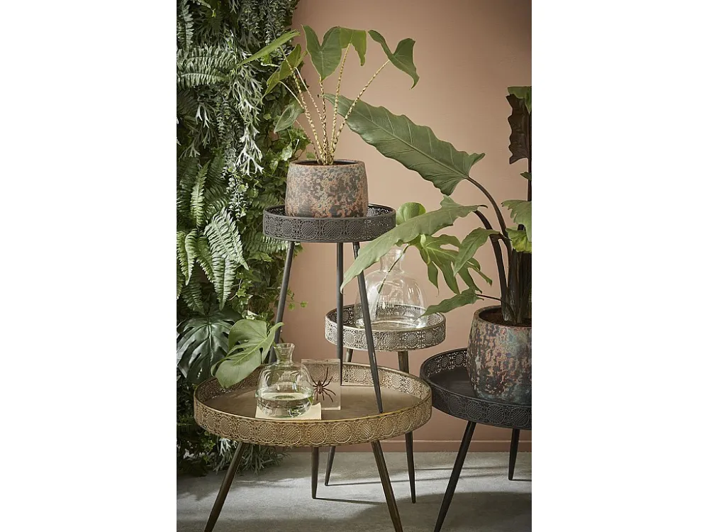 Salontafel van ijzer - Ø70 x 46 - Brons - LAGUNE