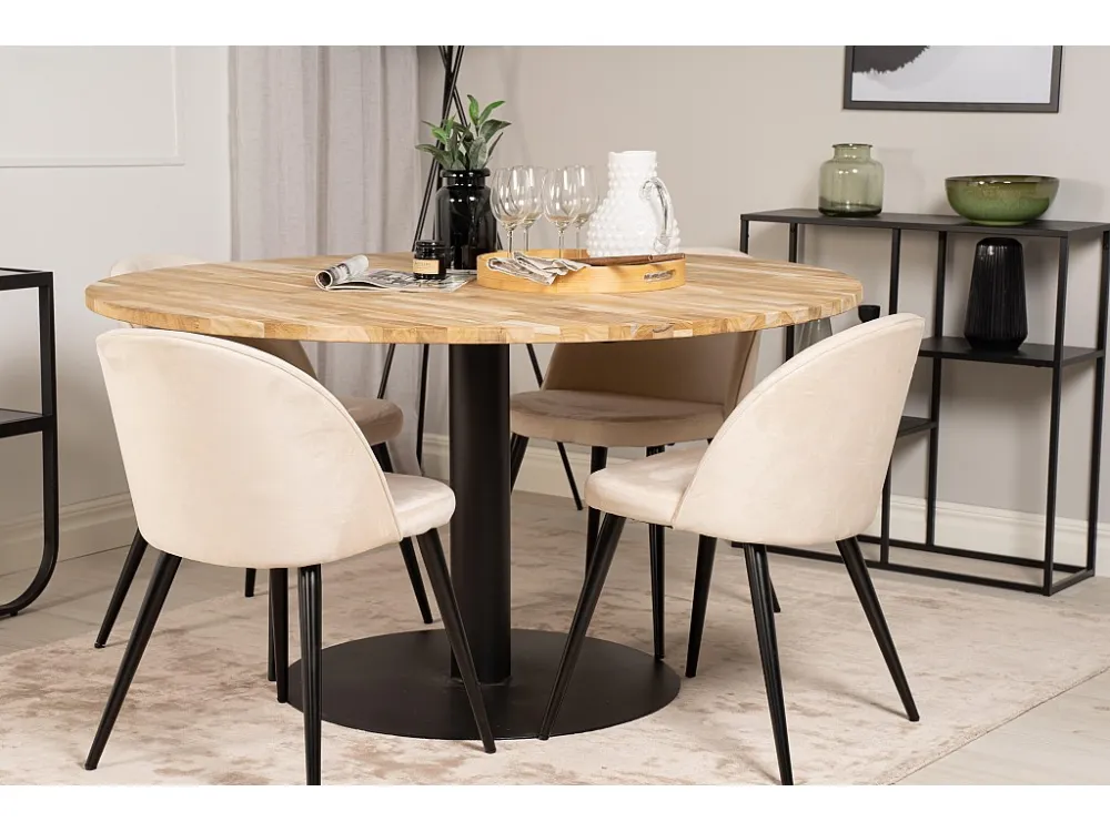 Eetkamertafel CIREBON DT140 140x140x75 Natuurlijk