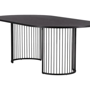 Eetkamertafel HAMNESKÄR DT110 110x220x75 Zwart