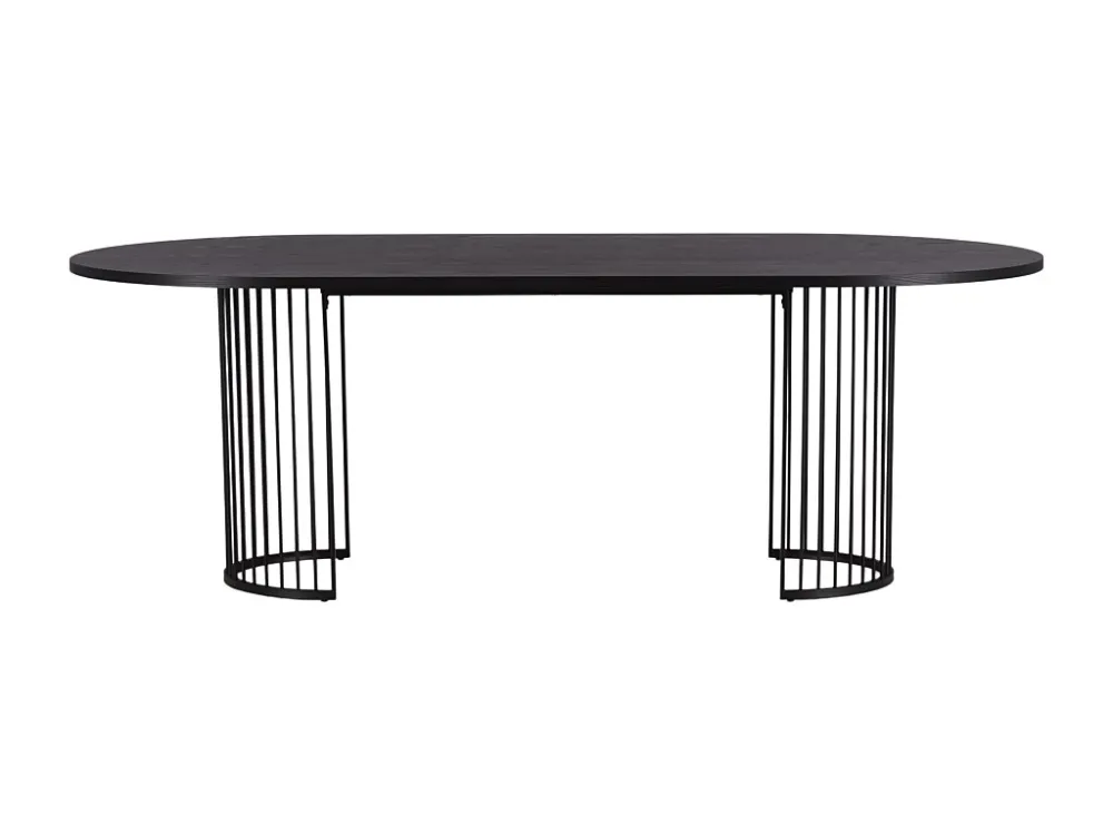 Eetkamertafel HAMNESKÄR DT110 110x220x75 Zwart
