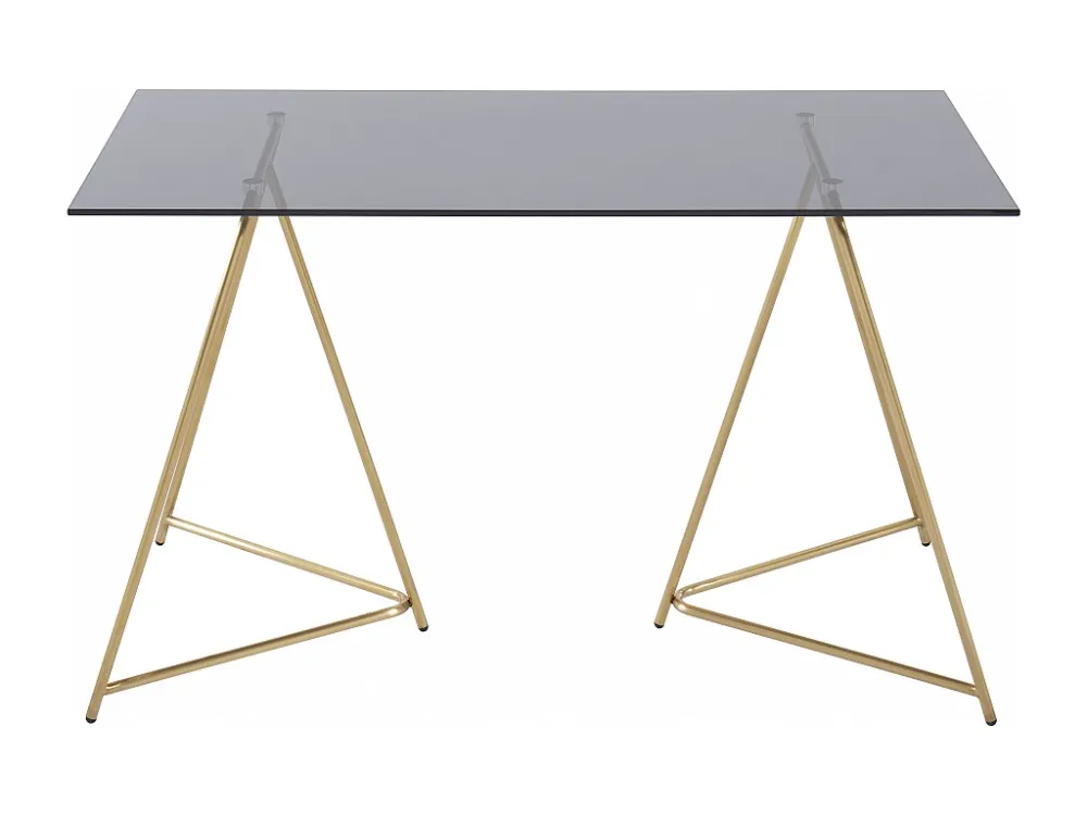 Eettafel 4 personen gehard glas en roestvrij staal - Koop nu