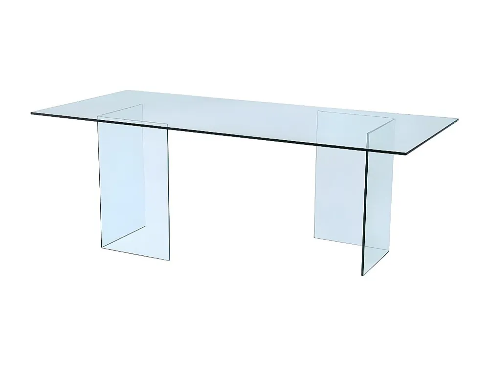 Eettafel COLEDON - 8 personen - Gehard glas