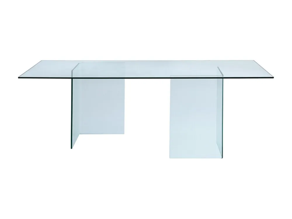 Eettafel COLEDON - 8 personen - Gehard glas