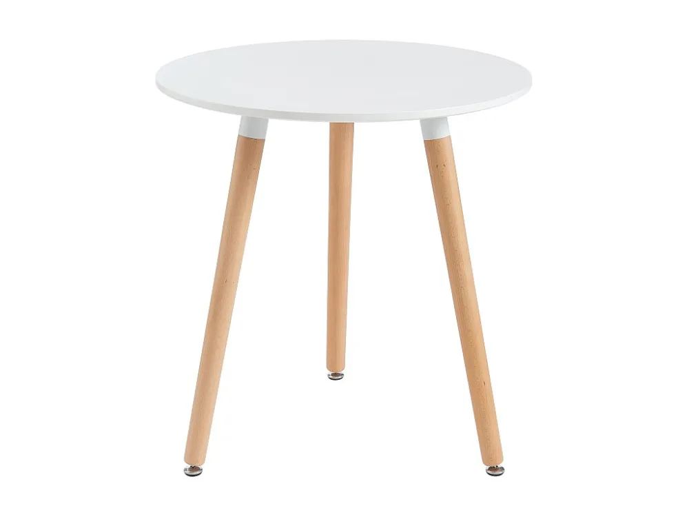 Eettafel met 2 plaatsen MDF en beukenhout - Wit - ROLENA - Koop nu goedkoop online