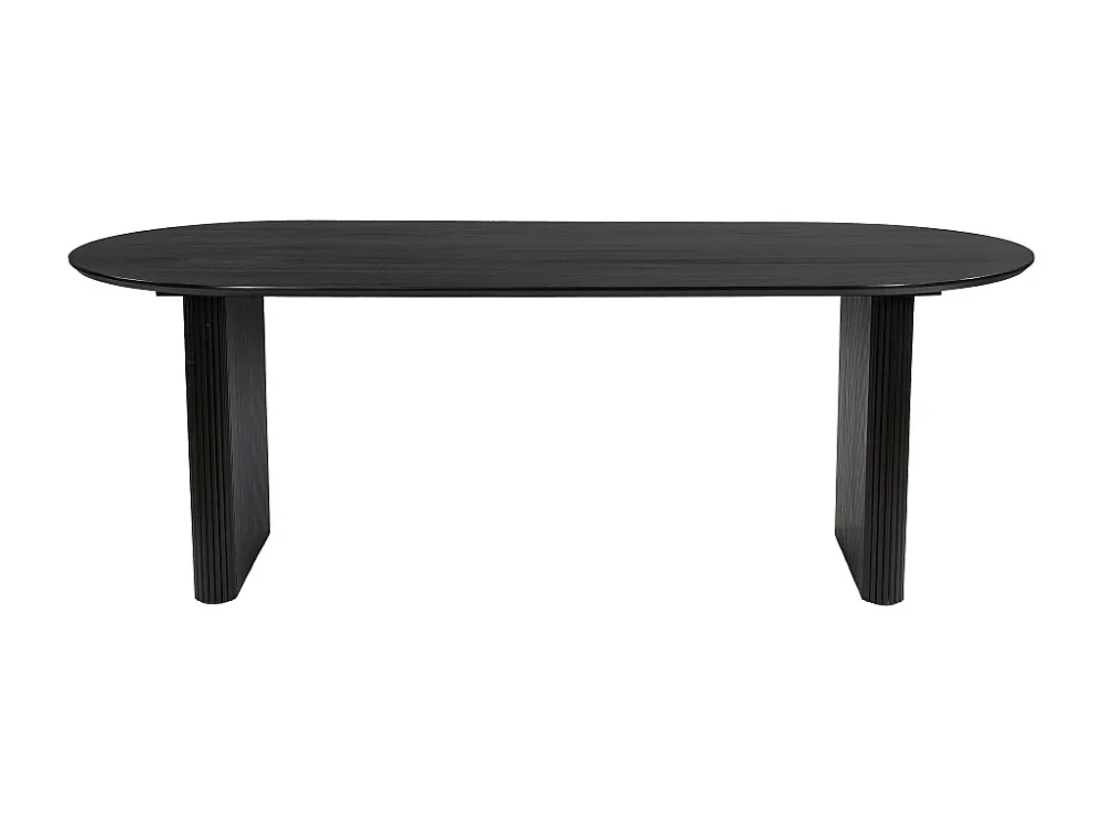 Eettafel 8 plaatsen van mangohout - Zwart - BALIMELA