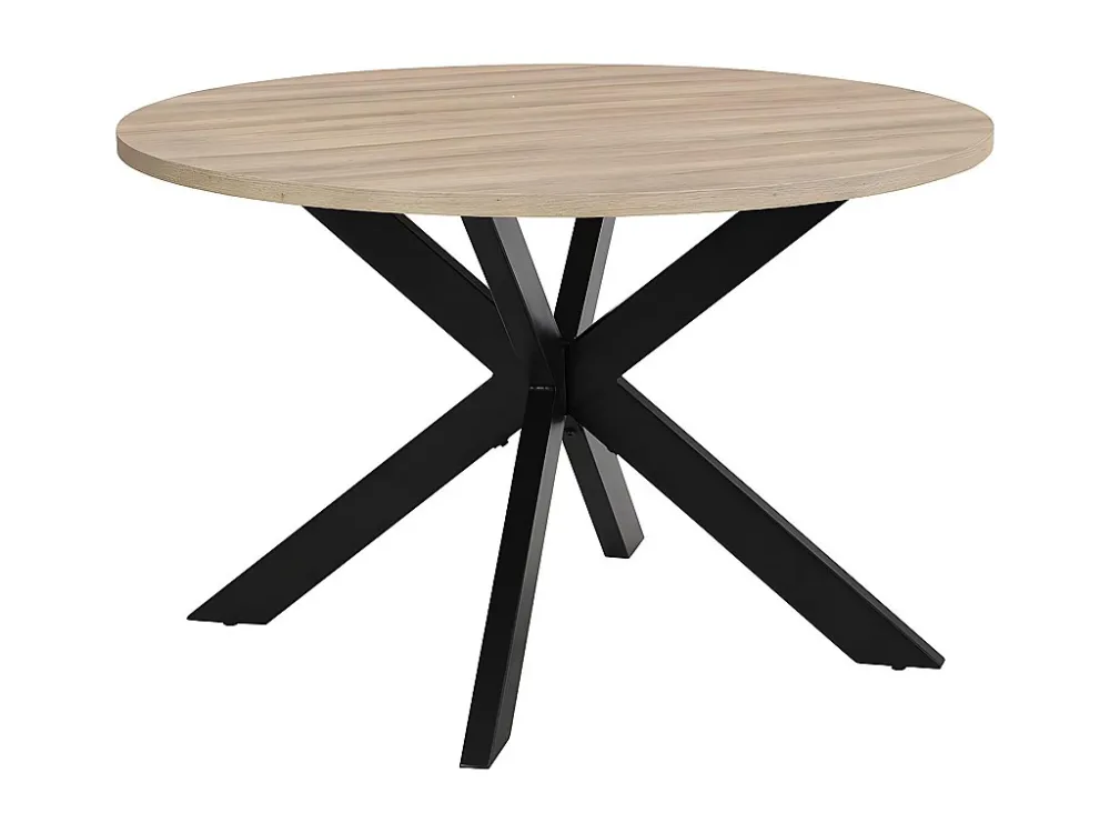 Eettafel TILKI - 4 personen - Mdf en metaal - Eiken en zwart - Koop nu eenvoudig online