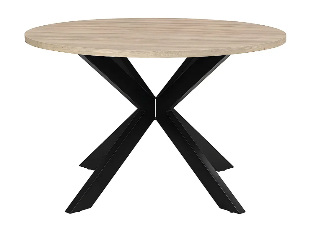 Eettafel TILKI - 4 personen - Mdf en metaal - Eiken en zwart - Koop nu eenvoudig online