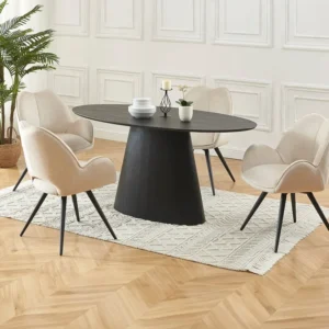 Eettafel voor 6 personen MDF - Lichte houtlook - ANTELADA