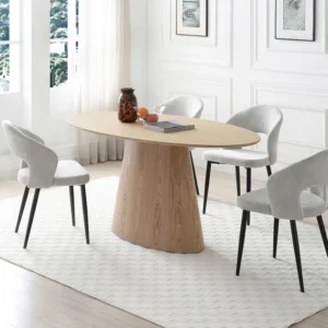 Eettafel voor 6 personen MDF - Lichte houtlook - ANTELADA