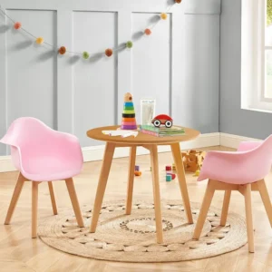 Kindertafel van mdf en beuken - Licht naturel - LOUNOUNE