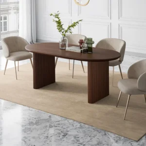 Eettafel 8 plaatsen van mangohout - Naturel - NEVILI Maison Céphy