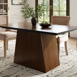Eettafel voor 4 tot 6 personen MDF - houtnerfeffect - Bruin ModernLuxe