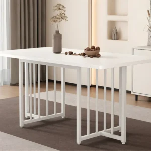 Moderne eettafel 158x76x75 cm - Wit ModernLuxe