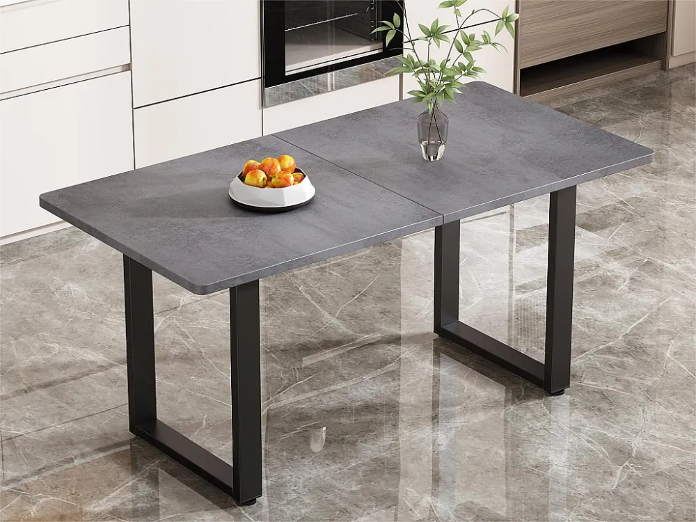 Stalen eettafel - industriële stijl - Grijs ModernLuxe