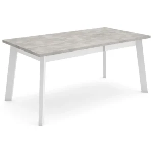 Eettafel, 170, Voor 8 personen, Houten poten, Cement Skraut Home
