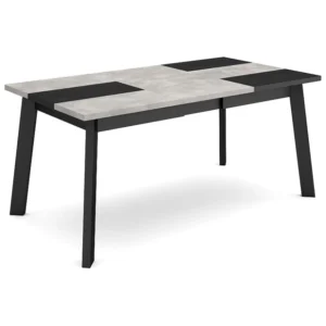 Eettafel, 170, Voor 8 personen, Houten poten, Cement Skraut Home
