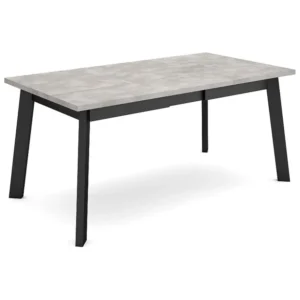 Eettafel, 170, Voor 8 personen, Houten poten, Cement Skraut Home