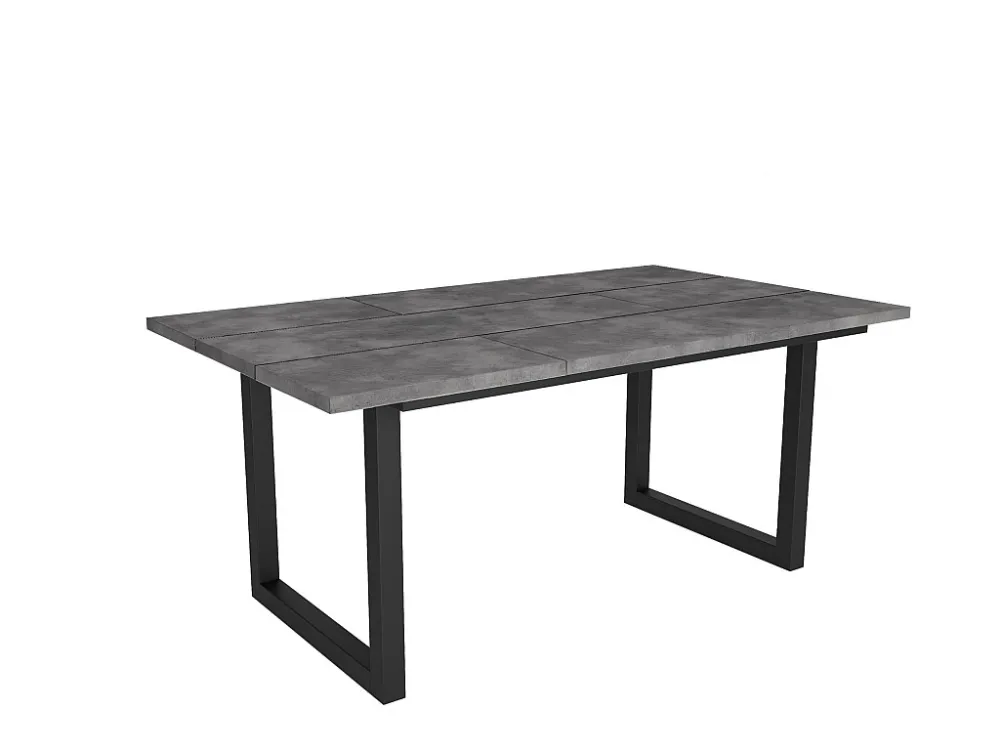 Eettafel, 170, Voor 8 personen, Massief houten poten, Cement Skraut Home