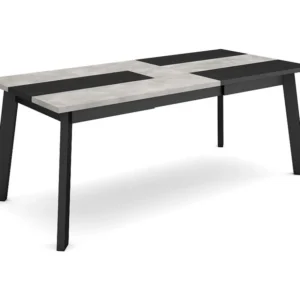 Eettafel, 200, Voor 10 personen, Houten poten, Cement Skraut Home